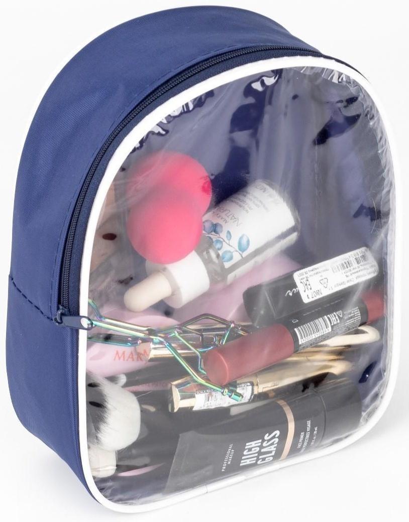 Косметичка на молнии, цвет синий