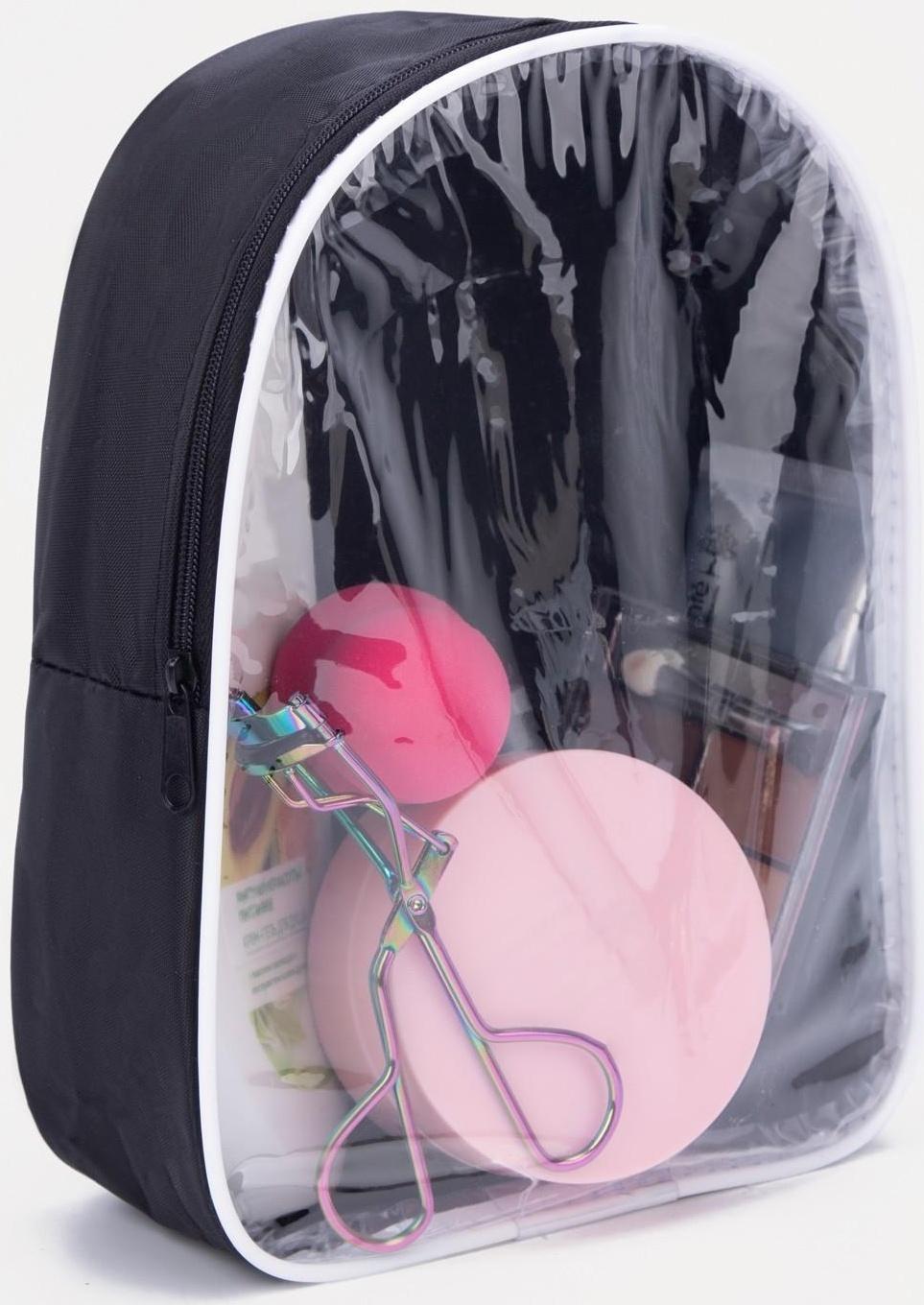 Косметичка на молнии, цвет чёрный