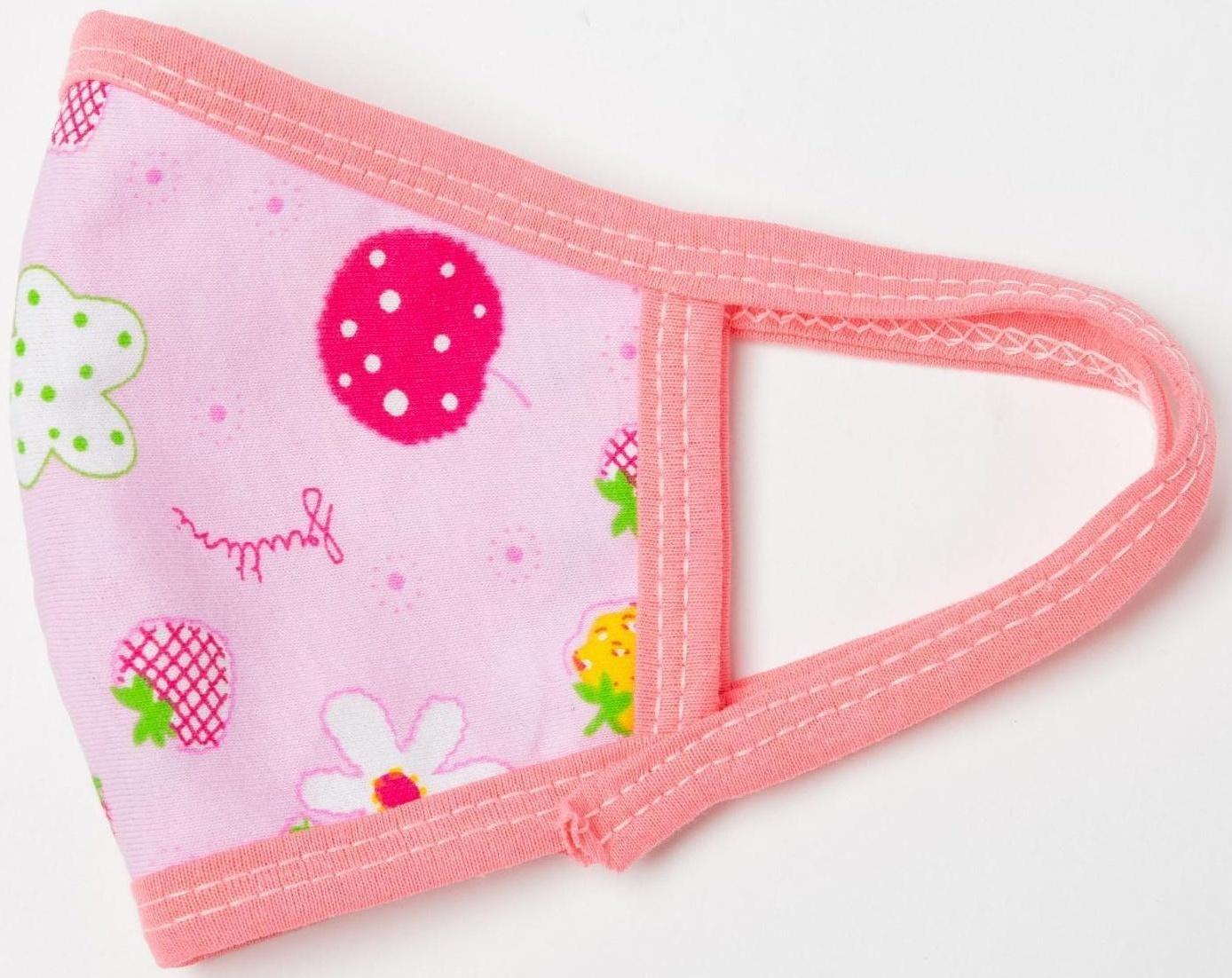 Маска многоразовая для девочки, цвет МИКС, возраст 3-6 лет