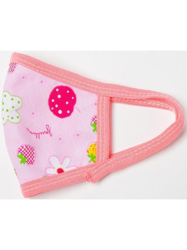 Маска многоразовая для девочки, цвет МИКС, возраст 3-6 лет