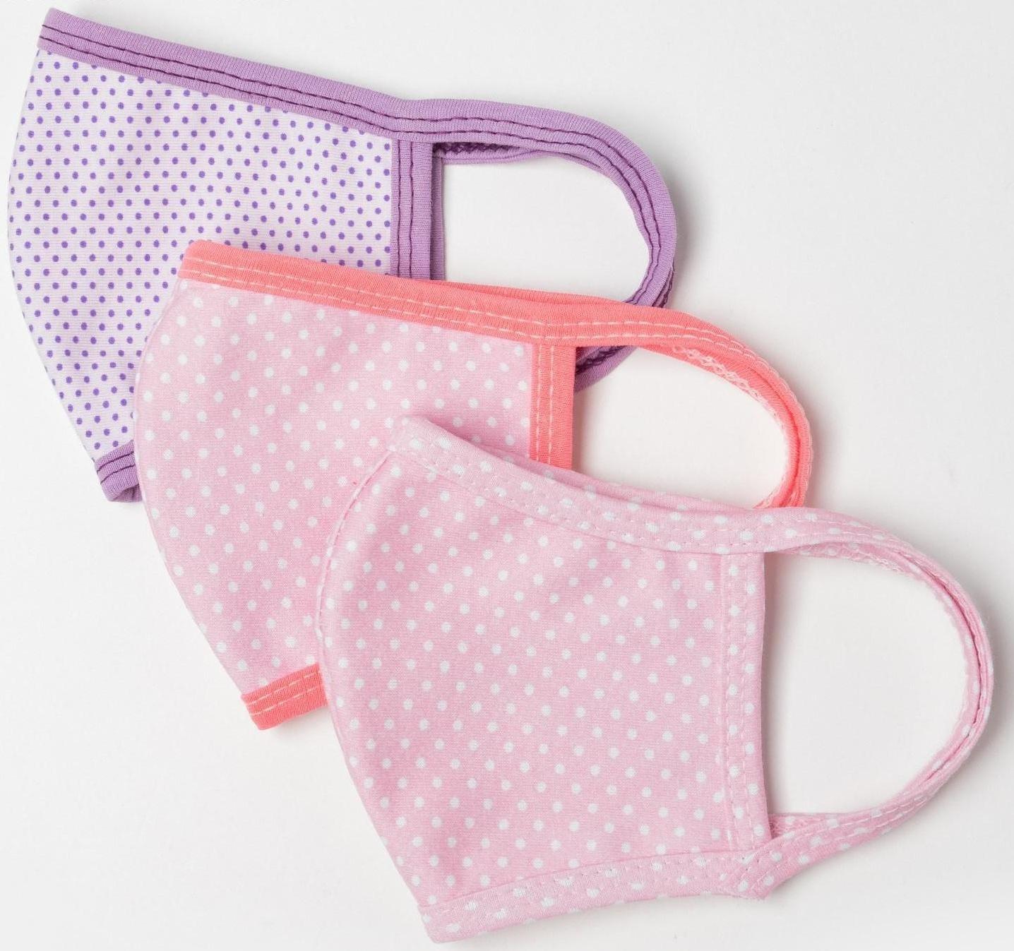 Маска многоразовая девочки, цвет МИКС, возраст 7-12 лет