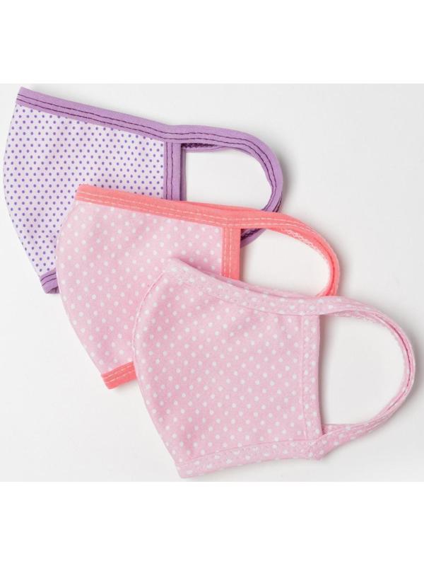 Маска многоразовая девочки, цвет МИКС, возраст 7-12 лет