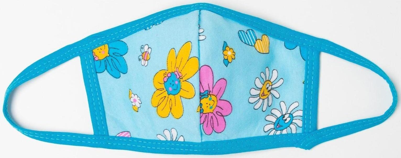 Маска многоразовая детская, цвет МИКС, возраст 3-6 лет