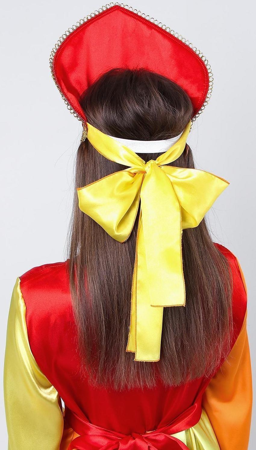 Карнавальный костюм «Осень», платье, кокошник, р. 46-48