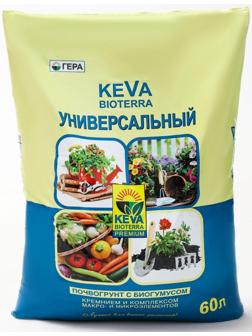 Почвогрунт KEVA BIOTERRA Универсальный, 60 л