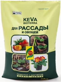 Почвогрунт KEVA BIOTERRA для Рассады и Овощей, 40 л
