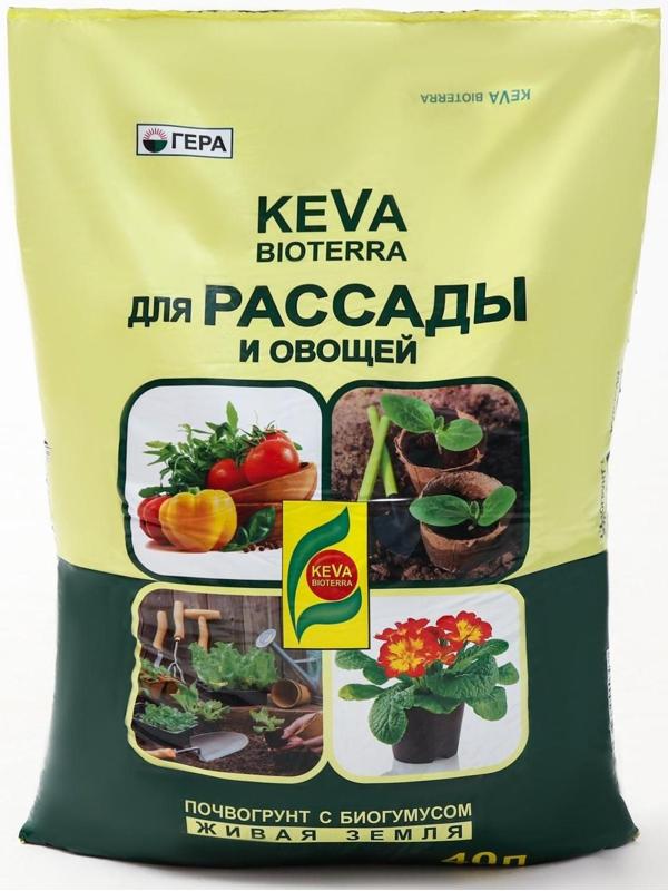 Почвогрунт KEVA BIOTERRA для Рассады и Овощей, 40 л