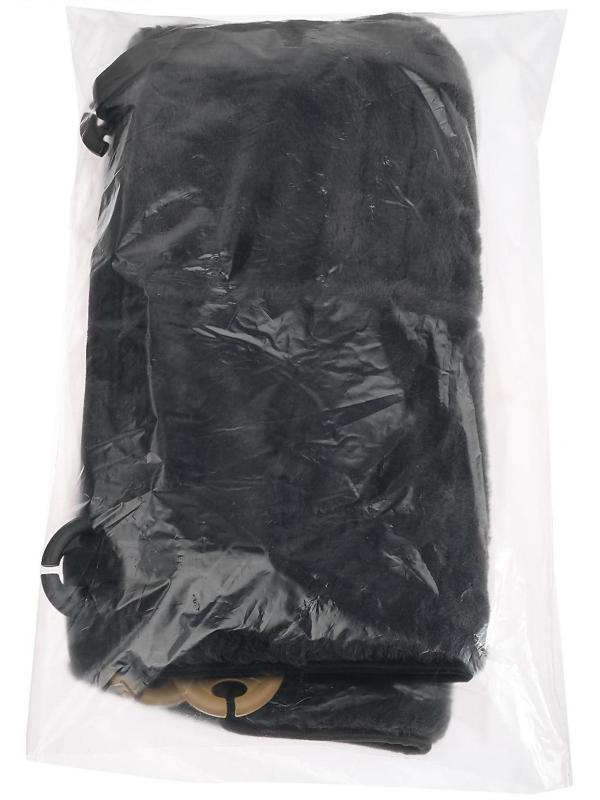 Накидка на переднее сиденье, натуральная шерсть, короткий ворс, серый