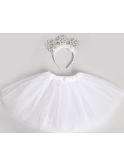 Карнавальный набор «Маленькая снежинка», ободок, юбка