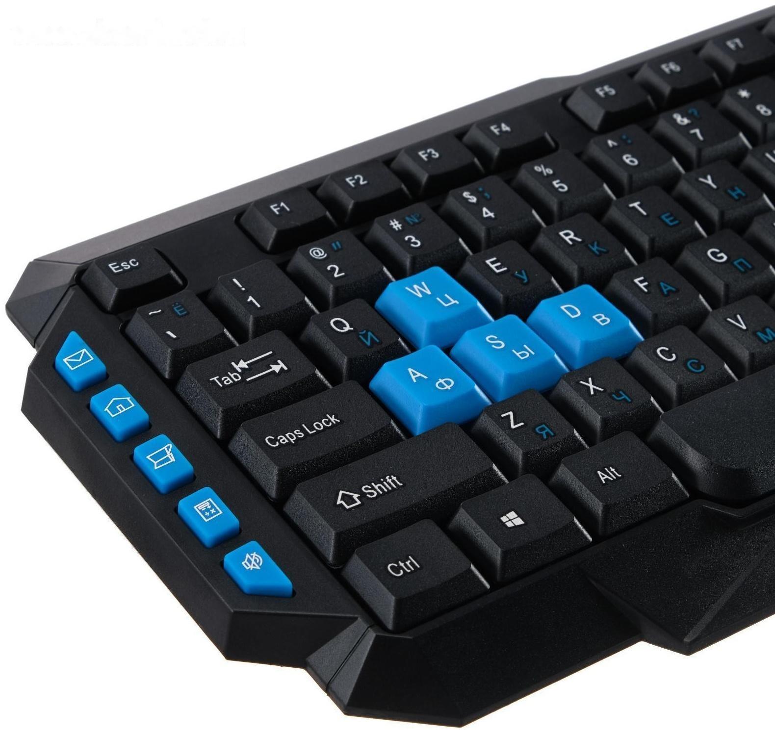 Клавиатура Smartbuy ONE 231, беспроводная, мембранная, 114 клавиш, USB, черная