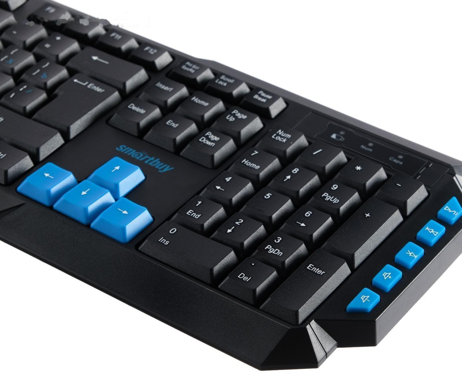 Клавиатура Smartbuy ONE 231, беспроводная, мембранная, 114 клавиш, USB, черная