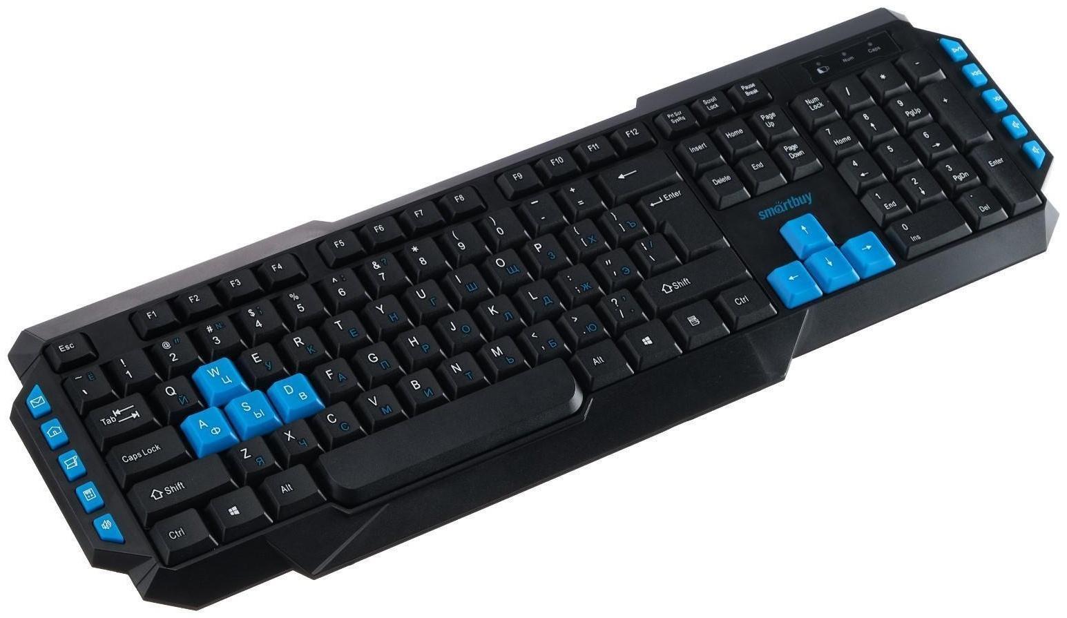 Клавиатура Smartbuy ONE 231, беспроводная, мембранная, 114 клавиш, USB, черная