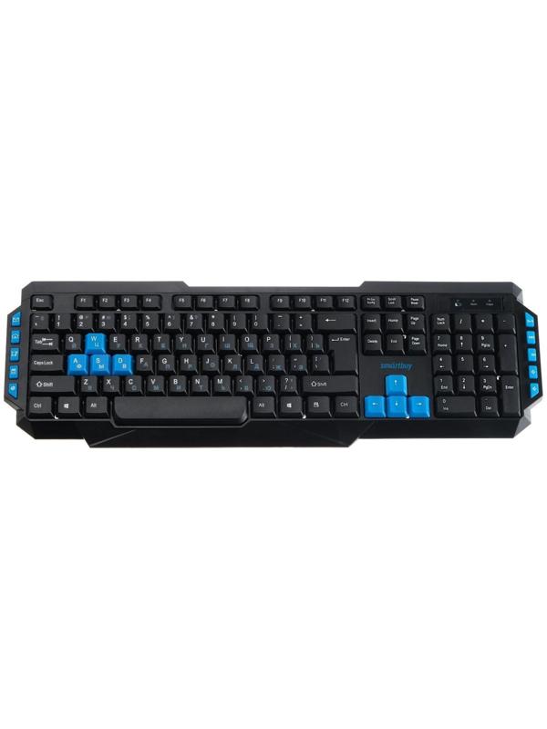Клавиатура Smartbuy ONE 231, беспроводная, мембранная, 114 клавиш, USB, черная