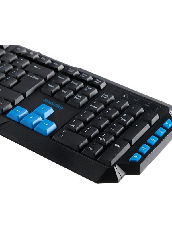 Клавиатура Smartbuy ONE 231, беспроводная, мембранная, 114 клавиш, USB, черная