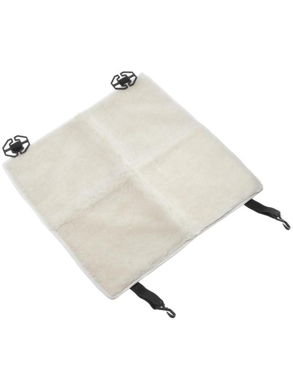 Накидка на переднее сиденье, натуральная шерсть, короткий ворс, белый