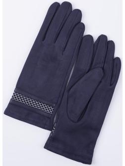 Перчатки женские, безразмерные, с утеплителем, цвет синий