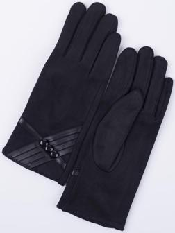 Перчатки женские, безразмерные, с утеплителем, цвет чёрный