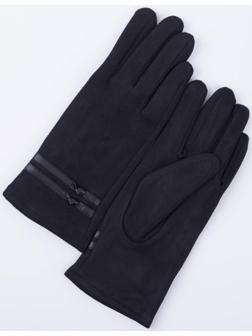 Перчатки женские, безразмерные, с утеплителем, цвет чёрный
