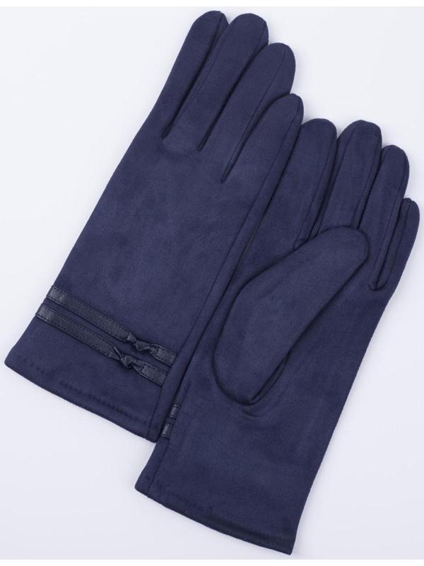Перчатки женские, безразмерные, с утеплителем, цвет синий