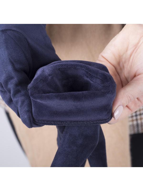 Перчатки женские, безразмерные, с утеплителем, цвет синий