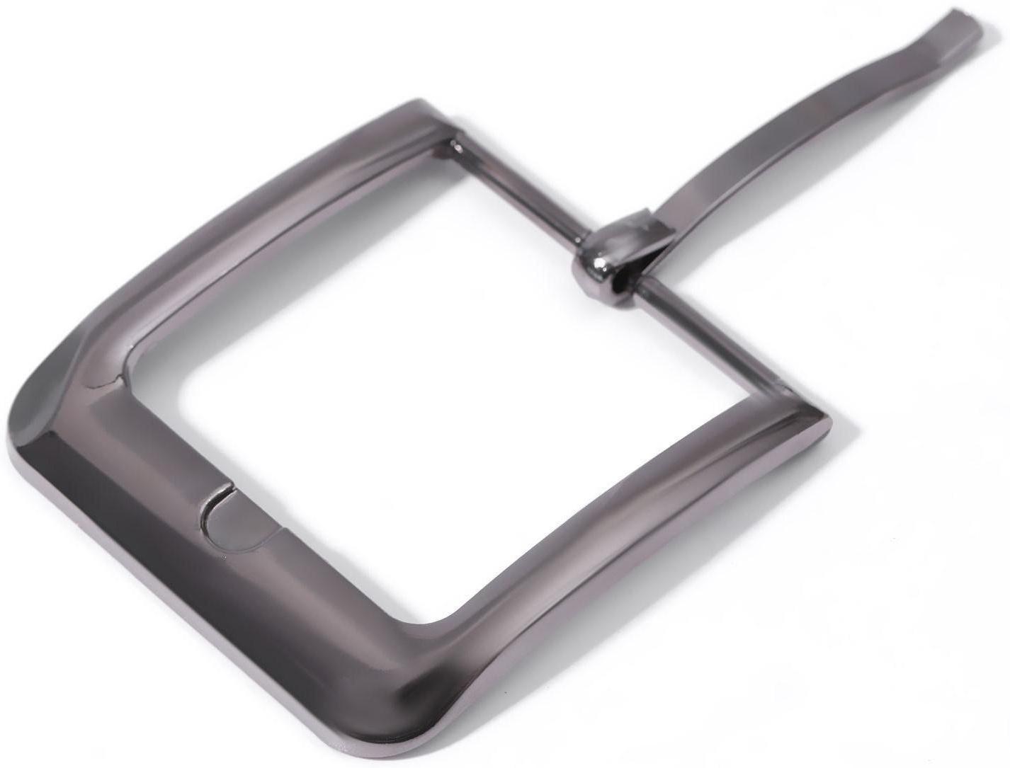 Пряжка для ремня, 5,5 × 5,2 см, 40 мм, цвет чёрный никель