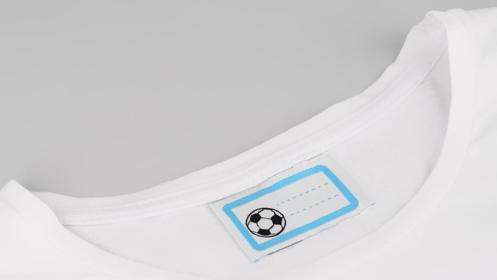 Нашивка «Мяч», 5,5 × 3,2 см, 10 шт, цвет голубой