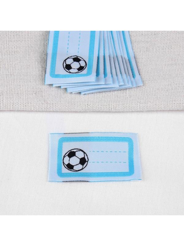 Нашивка «Мяч», 5,5 × 3,2 см, 10 шт, цвет голубой