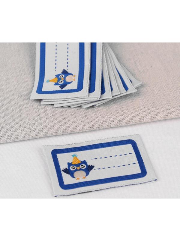 Нашивка «Совёнок», 5,5 × 3,2 см, 10 шт, цвет синий