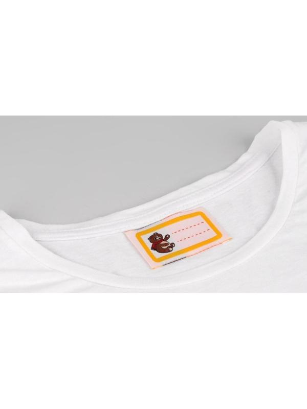 Нашивка «Мишка», 5,5 × 3,2 см, 10 шт, цвет жёлтый