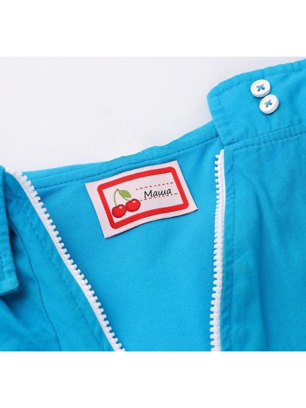 Нашивка «Вишенки», 5,5 × 3,2 см, 10 шт, цвет красный