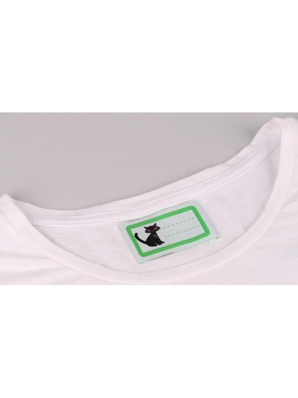 Нашивка «Кошка», 5,5 × 3,2 см, 10 шт, цвет зелёный