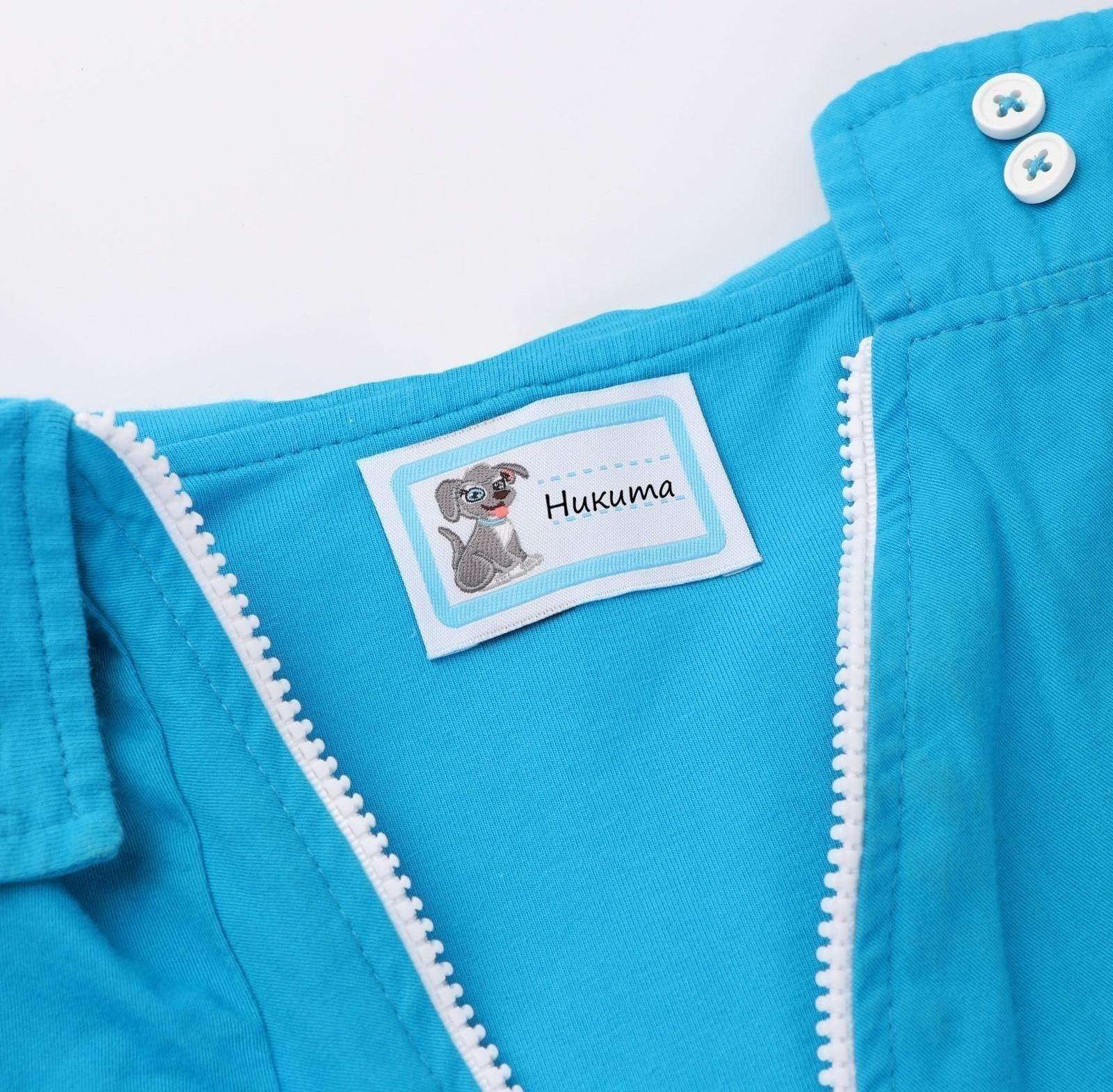 Нашивка «Щенок», 5,5 × 3,2 см, цвет голубой