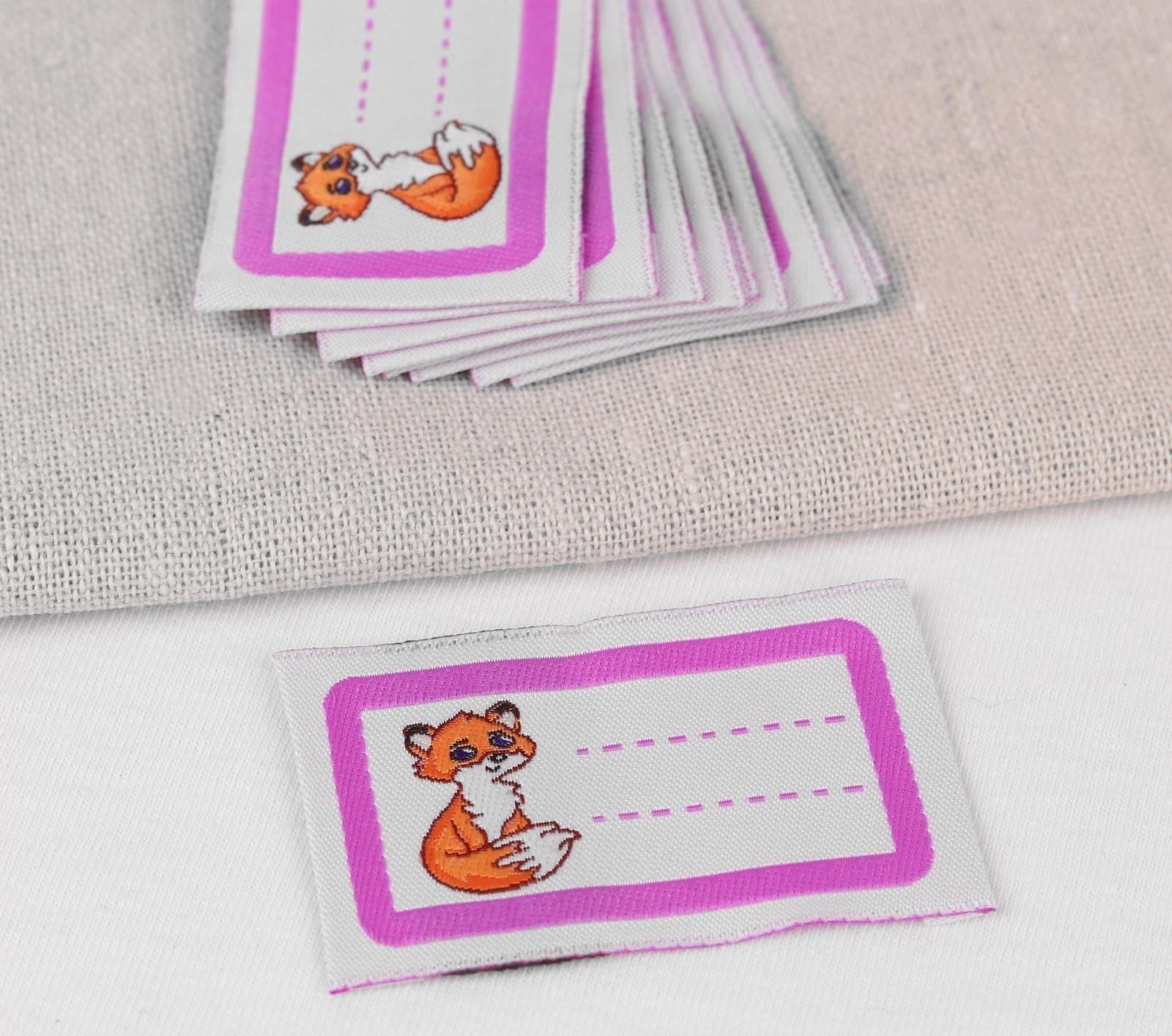 Нашивка «Лисичка», 5,5 × 3,2 см, 10 шт, цвет сиреневый