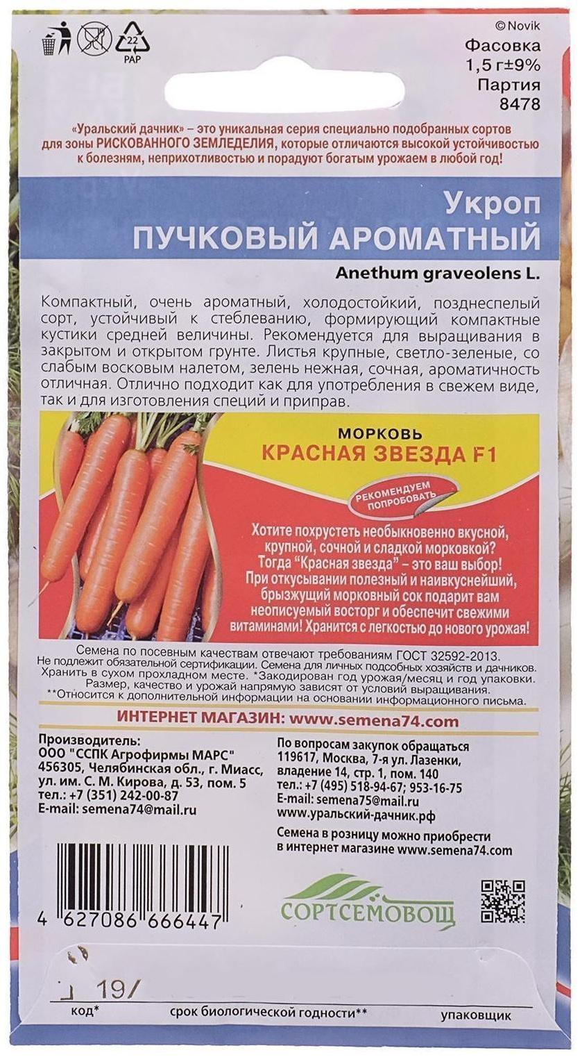 Семена Укроп 