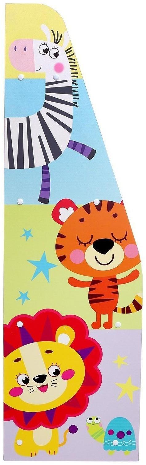 Стеллаж с сужением «Добрые зверята», три полки, МИКС