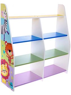 Стеллаж с сужением «Добрые зверята», три полки, МИКС