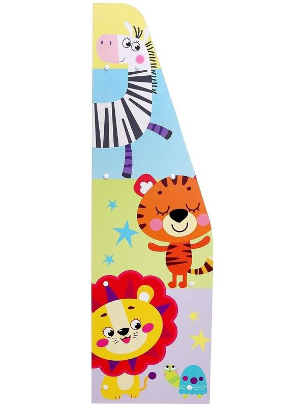 Стеллаж с сужением «Добрые зверята», три полки, МИКС