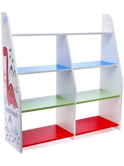 Стеллаж с сужением «Динозавр», три полки