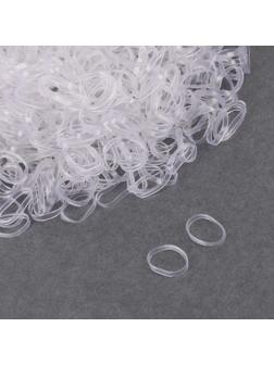 Набор парикмахерских резинок для создания прически, d = 1,3 см, 50 гр, цвет прозрачный