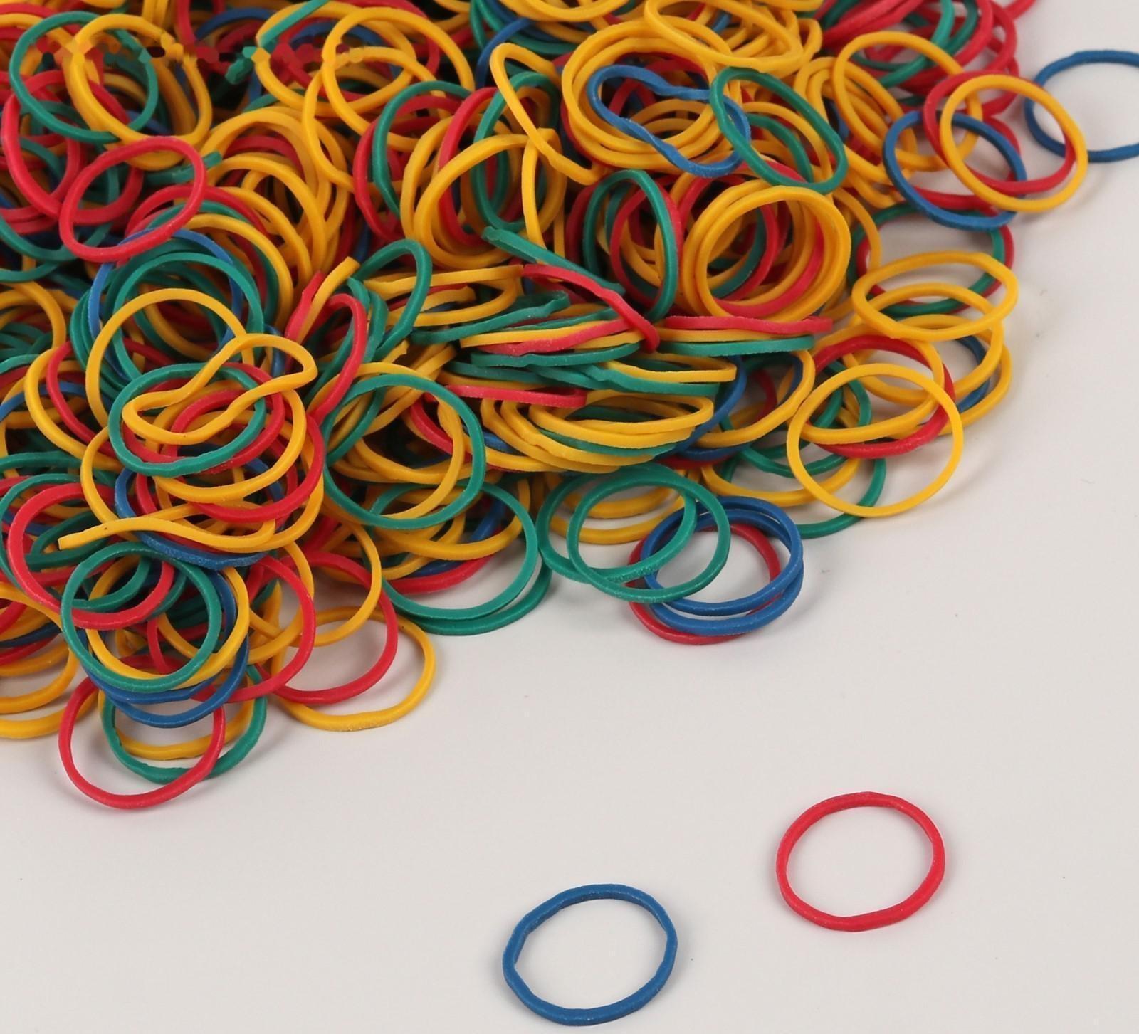 Набор парикмахерских резинок для создания прически, d = 1,5 см, 50 гр, разноцветный