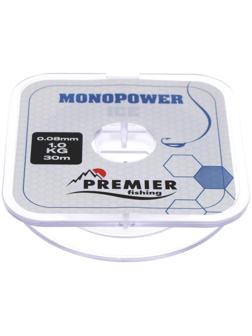 Леска PREMIER fishing MONOPOWER ICE 0,08 мм, 30 м Clear Nylon
