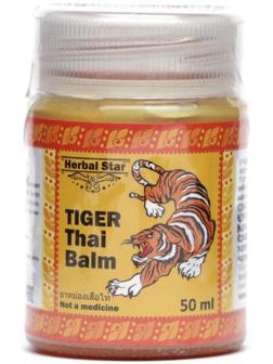 Тайский бальзам Herbal Star «Тигр», при болях в мышцах и суставах, от укусов насекомых, 50 мл
