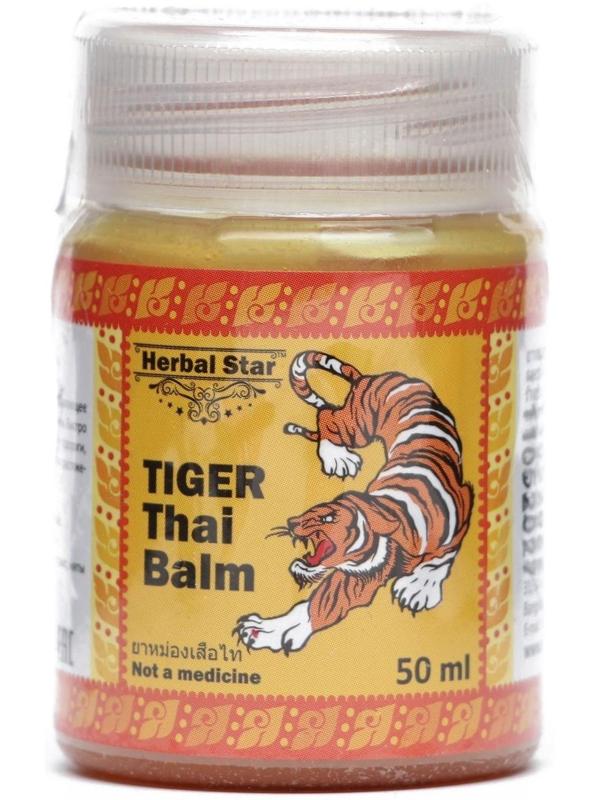 Тайский бальзам Herbal Star «Тигр», при болях в мышцах и суставах, от укусов насекомых, 50 мл