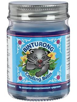 Синий охлаждающий бальзам с эвкалиптом Binturong, при травмах, ожогах и от укусов насекомых, 50 г