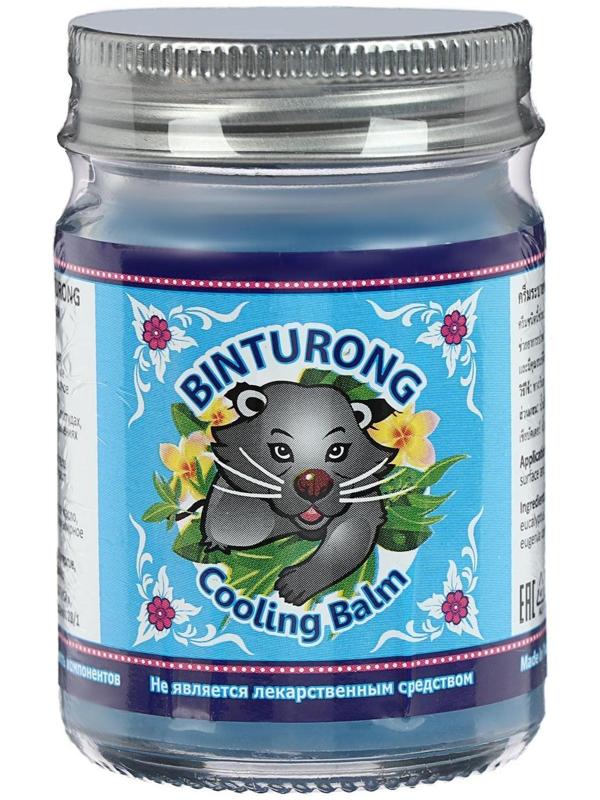 Синий охлаждающий бальзам с эвкалиптом Binturong, при травмах, ожогах и от укусов насекомых, 50 г