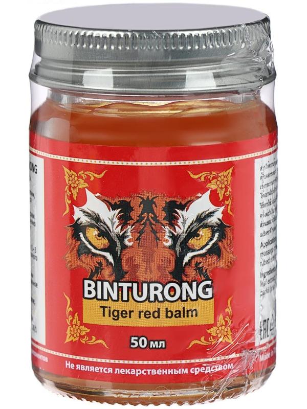 Бальзам Binturong Tiger Red Balm, разогревающий, от ушибов и растяжений, 50 г