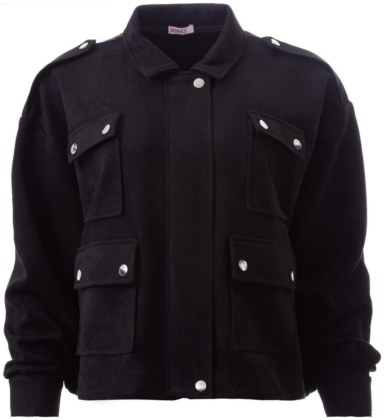 Бомбер женский MINAKU цвет чёрный, р-р 48