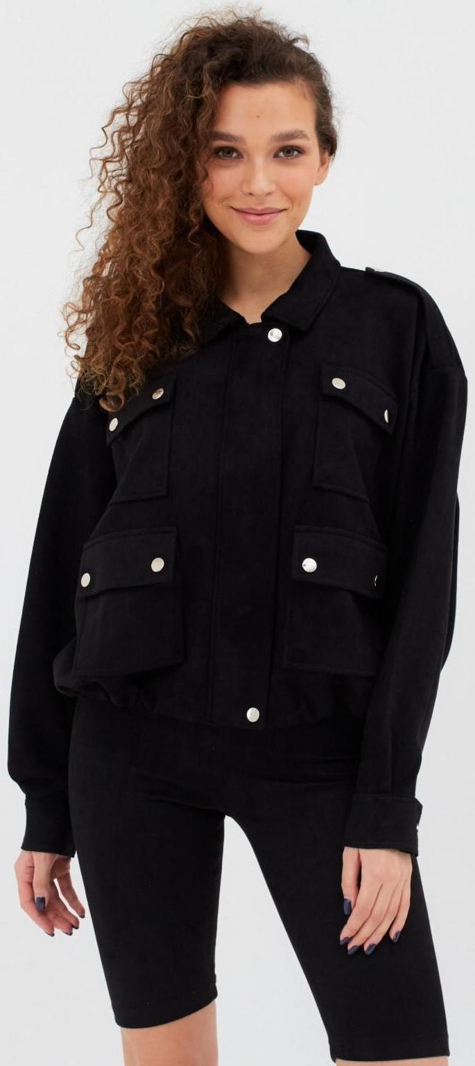 Бомбер женский MINAKU цвет чёрный, р-р 48