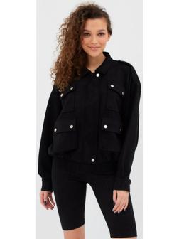 Бомбер женский MINAKU цвет чёрный, р-р 48