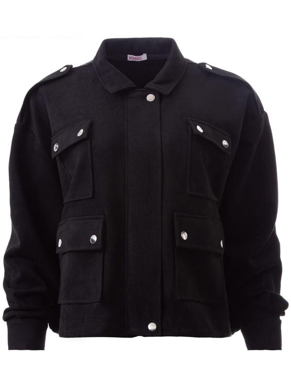 Бомбер женский MINAKU цвет чёрный, р-р 48